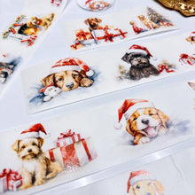 Load image into Gallery viewer, Festive Dogs Washi Tape