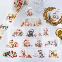 Load image into Gallery viewer, Festive Dogs Washi Tape