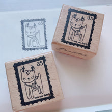 Load image into Gallery viewer, Animal Postage Rubber Stamp