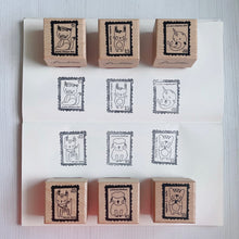 Load image into Gallery viewer, Animal Postage Rubber Stamp