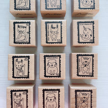 Load image into Gallery viewer, Animal Postage Rubber Stamp