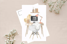 Load image into Gallery viewer, Work From Home postcard set