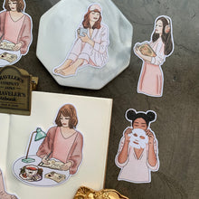 Load image into Gallery viewer, Self care Girl stickers