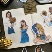 Load image into Gallery viewer, Sunflower Girl stickers