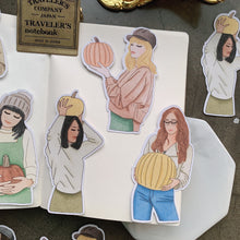 Load image into Gallery viewer, Pumpkin Girl stickers