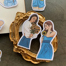 Load image into Gallery viewer, Sunflower Girl stickers