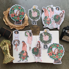 Load image into Gallery viewer, Christmas Girl stickers