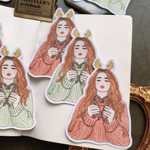 Load image into Gallery viewer, Reindeer Girl stickers