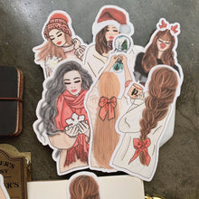 Load image into Gallery viewer, Holiday Girl stickers