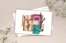 Load image into Gallery viewer, Spring Postcard, Valentine card, postcards for March, postcrossing