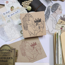 Load image into Gallery viewer, Pearl Girl Vol. I Rubber Stamp