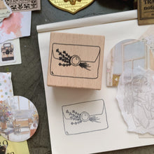 Load image into Gallery viewer, Lavender Mail Rubber Stamp