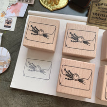 Load image into Gallery viewer, Lavender Mail Rubber Stamp