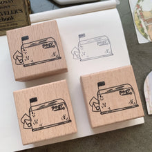 Load image into Gallery viewer, Flag Mailbox Rubber Stamp
