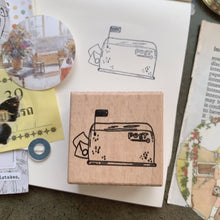 Load image into Gallery viewer, Flag Mailbox Rubber Stamp