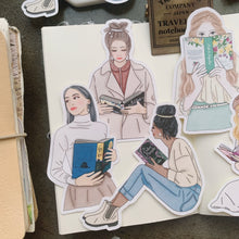 Load image into Gallery viewer, Reading Girls stickers