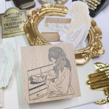 Load image into Gallery viewer, Pearl Girl Vol. II Rubber Stamp