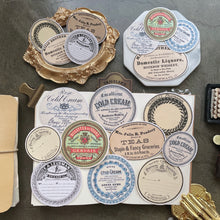 Load image into Gallery viewer, Vintage Label stickers
