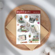 Load image into Gallery viewer, Beyond Books Sticker Sheet (A6)

