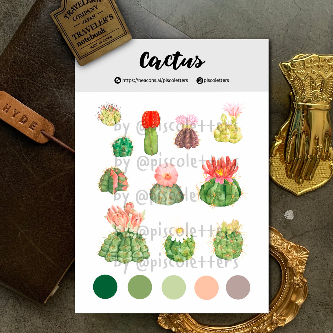 Cactus Sticker Sheet